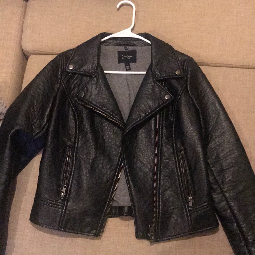 Faux leather jacket